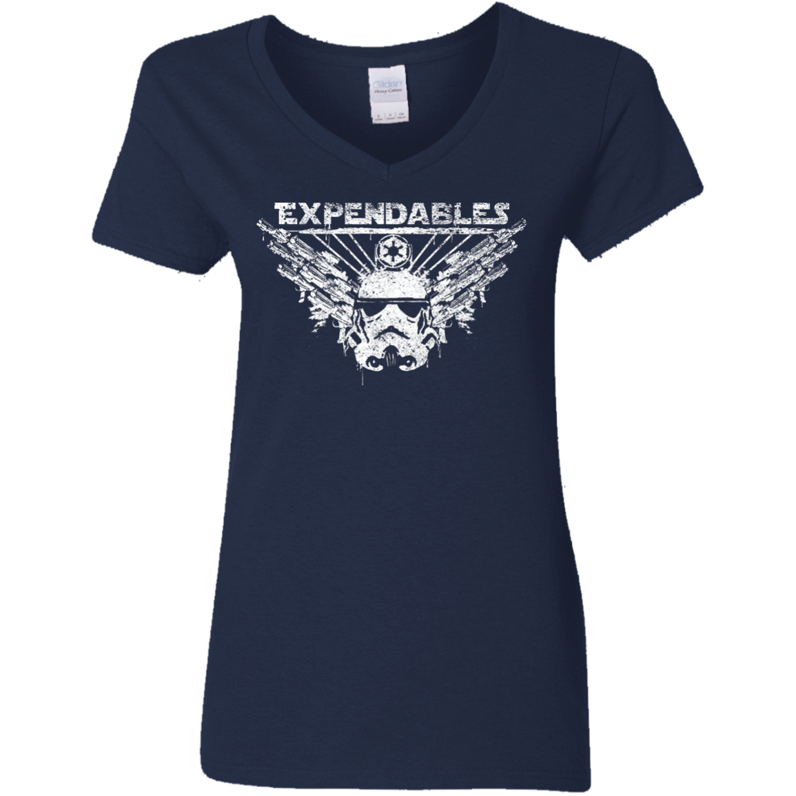 T-Shirts Navy / S Expendable Troopers Women's V-Neck T-Shirt