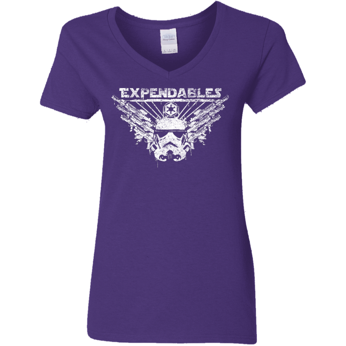 T-Shirts Purple / S Expendable Troopers Women's V-Neck T-Shirt