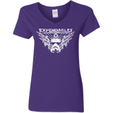 T-Shirts Purple / S Expendable Troopers Women's V-Neck T-Shirt