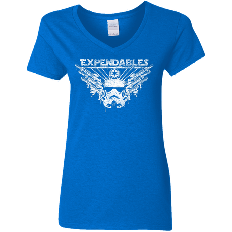 T-Shirts Royal / S Expendable Troopers Women's V-Neck T-Shirt