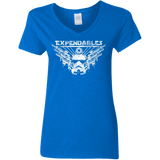 T-Shirts Royal / S Expendable Troopers Women's V-Neck T-Shirt