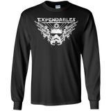 T-Shirts Black / YS Expendable Troopers Youth Long Sleeve T-Shirt