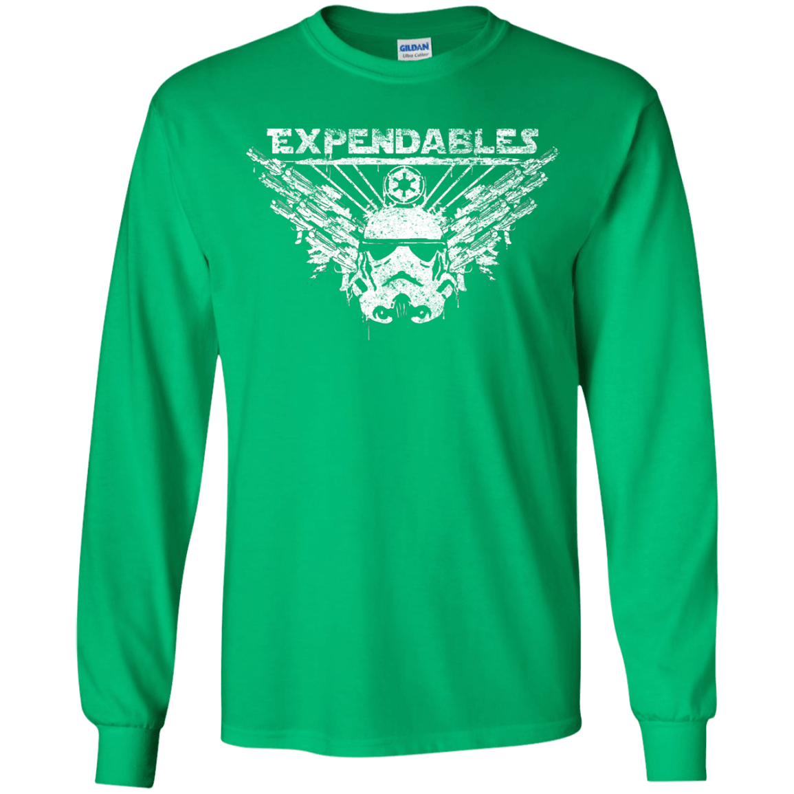 T-Shirts Irish Green / YS Expendable Troopers Youth Long Sleeve T-Shirt