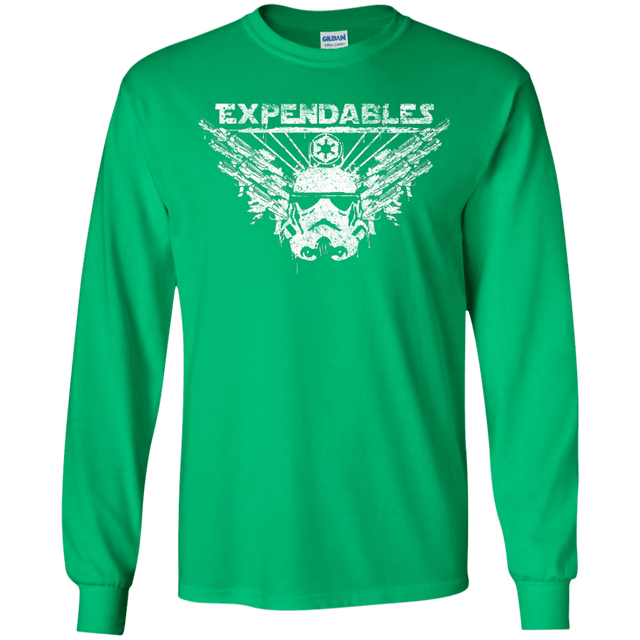 T-Shirts Irish Green / YS Expendable Troopers Youth Long Sleeve T-Shirt