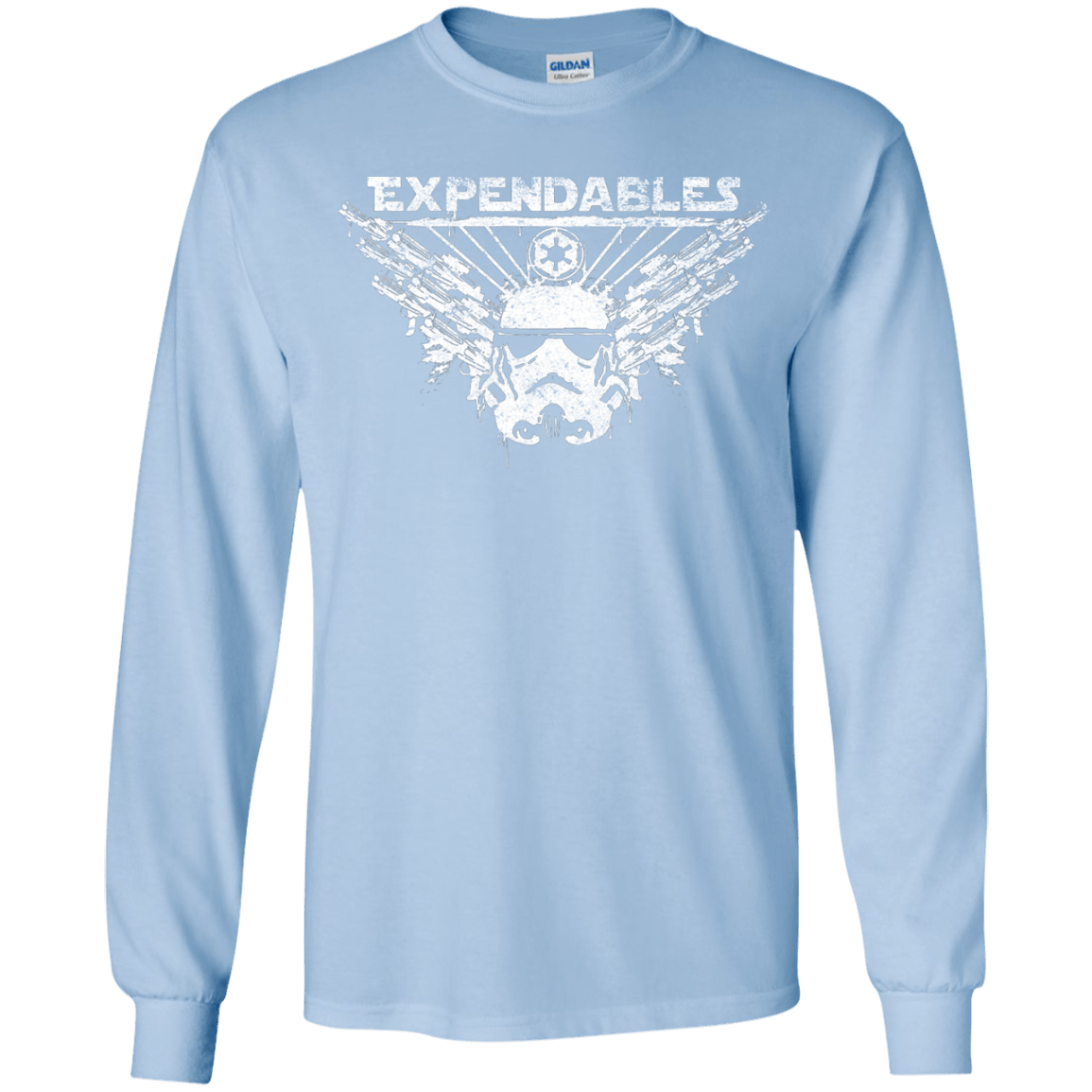 T-Shirts Light Blue / YS Expendable Troopers Youth Long Sleeve T-Shirt