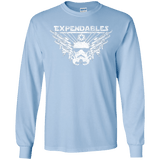 T-Shirts Light Blue / YS Expendable Troopers Youth Long Sleeve T-Shirt