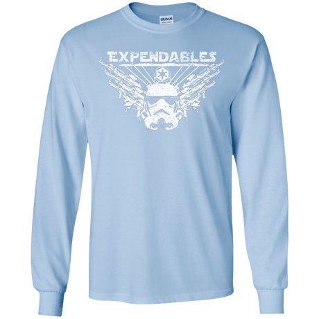 T-Shirts Light Blue / YS Expendable Troopers Youth Long Sleeve T-Shirt