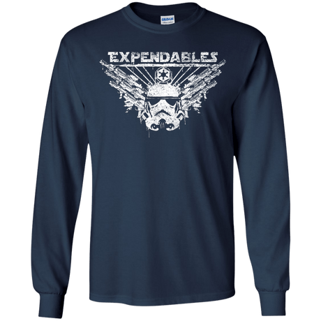T-Shirts Navy / YS Expendable Troopers Youth Long Sleeve T-Shirt