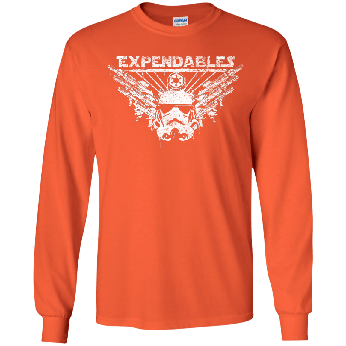 T-Shirts Orange / YS Expendable Troopers Youth Long Sleeve T-Shirt