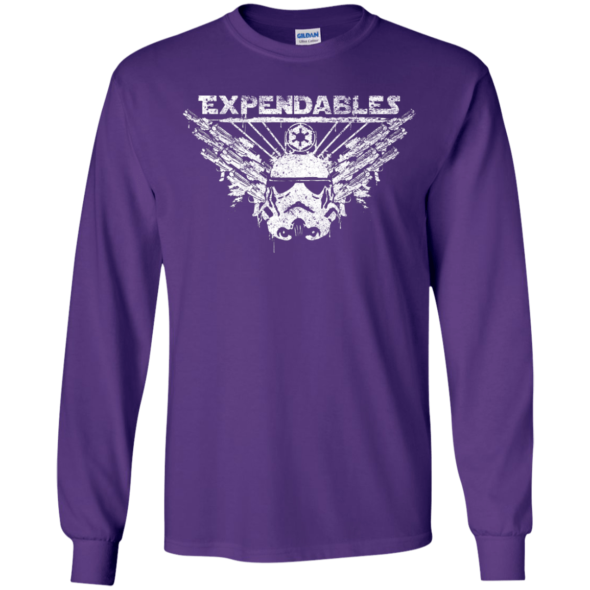 T-Shirts Purple / YS Expendable Troopers Youth Long Sleeve T-Shirt