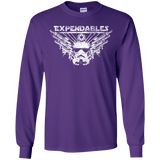 T-Shirts Purple / YS Expendable Troopers Youth Long Sleeve T-Shirt