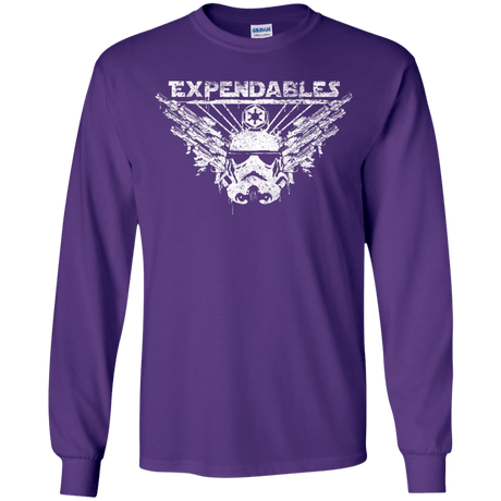 T-Shirts Purple / YS Expendable Troopers Youth Long Sleeve T-Shirt