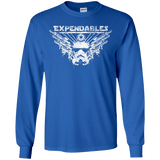 T-Shirts Royal / YS Expendable Troopers Youth Long Sleeve T-Shirt