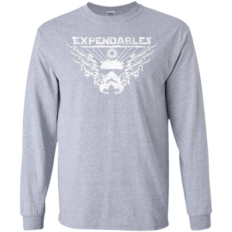 T-Shirts Sport Grey / YS Expendable Troopers Youth Long Sleeve T-Shirt