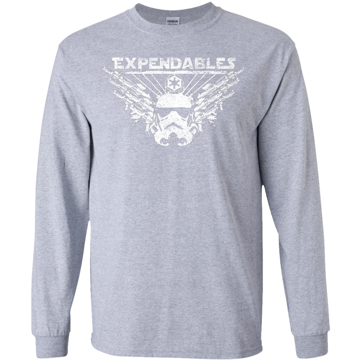 T-Shirts Sport Grey / YS Expendable Troopers Youth Long Sleeve T-Shirt
