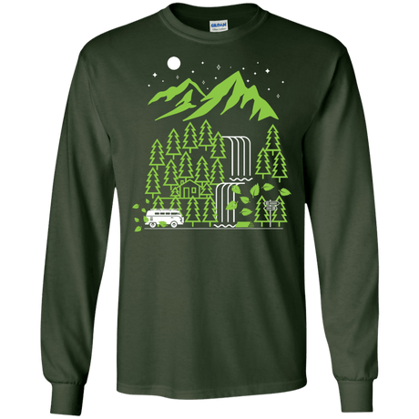 T-Shirts Forest Green / S Explore More Men's Long Sleeve T-Shirt