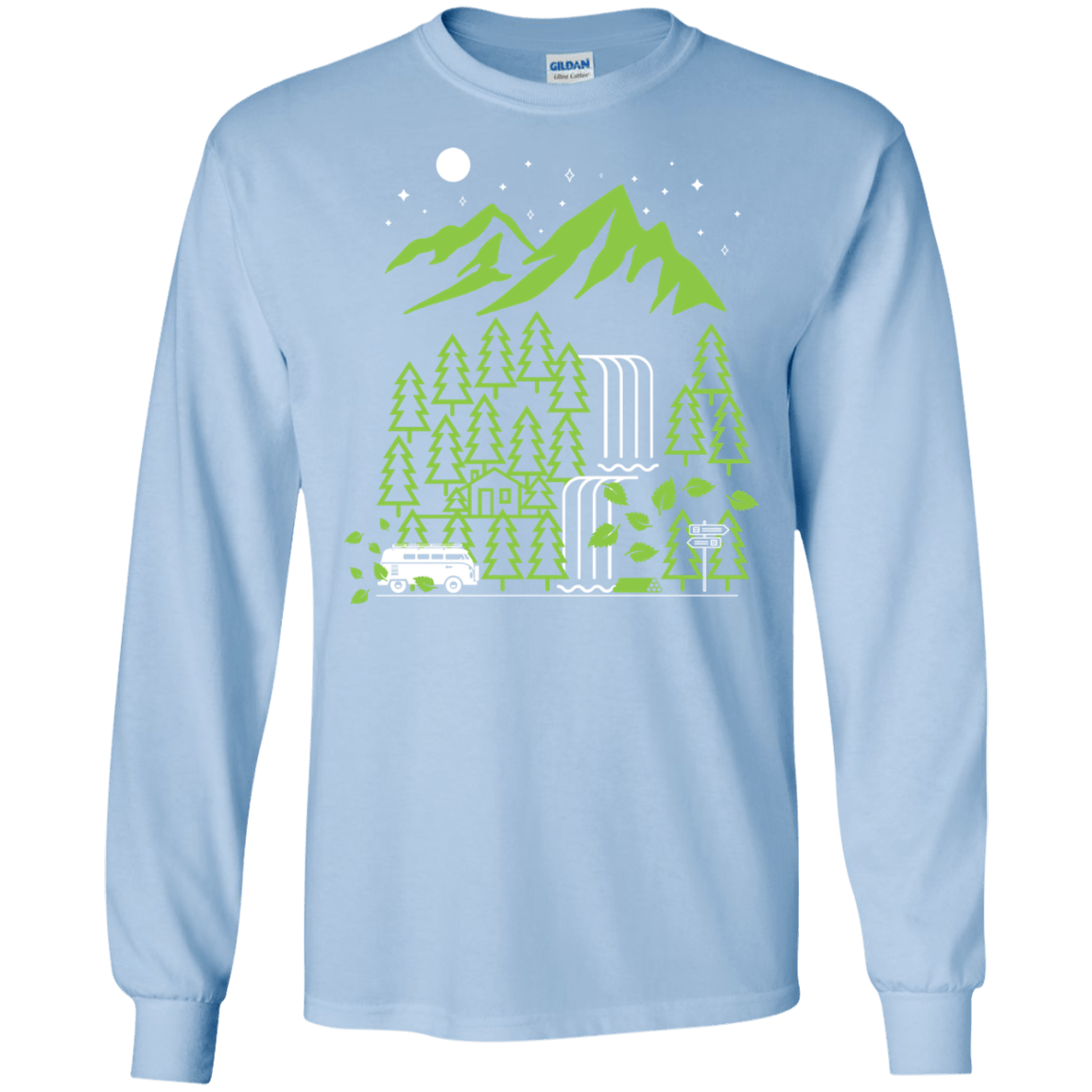 T-Shirts Light Blue / S Explore More Men's Long Sleeve T-Shirt