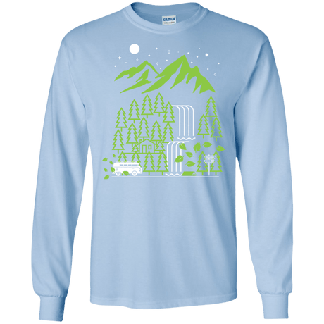 T-Shirts Light Blue / S Explore More Men's Long Sleeve T-Shirt