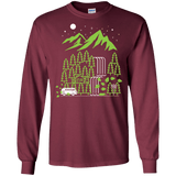 T-Shirts Maroon / S Explore More Men's Long Sleeve T-Shirt