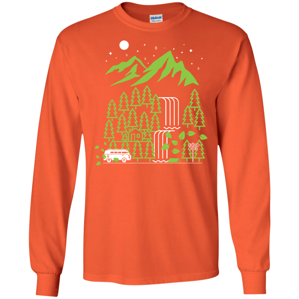 T-Shirts Orange / S Explore More Men's Long Sleeve T-Shirt