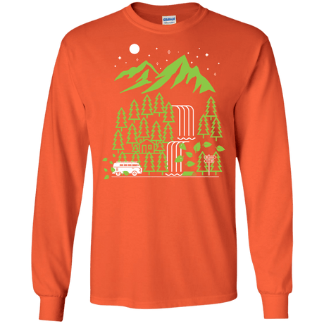 T-Shirts Orange / S Explore More Men's Long Sleeve T-Shirt