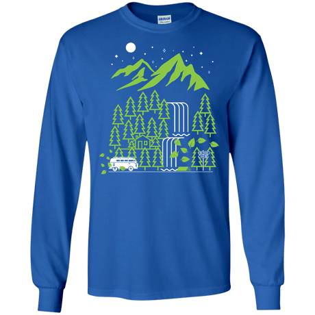 T-Shirts Royal / S Explore More Men's Long Sleeve T-Shirt