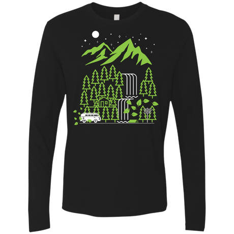 T-Shirts Black / S Explore More Men's Premium Long Sleeve