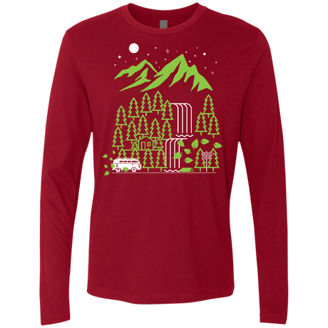 T-Shirts Cardinal / S Explore More Men's Premium Long Sleeve
