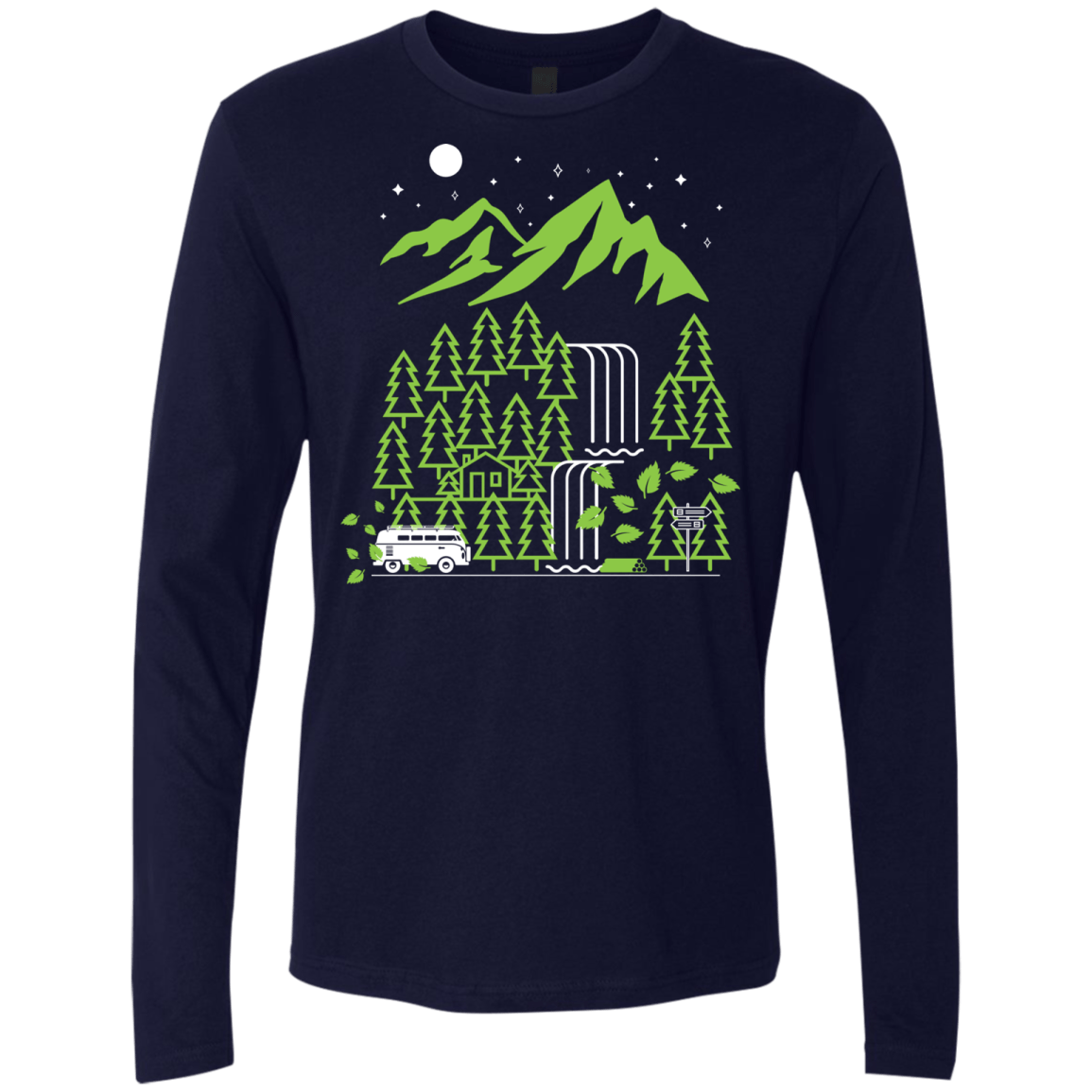 T-Shirts Midnight Navy / S Explore More Men's Premium Long Sleeve