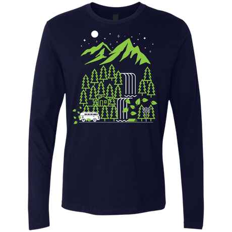 T-Shirts Midnight Navy / S Explore More Men's Premium Long Sleeve