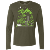 T-Shirts Military Green / S Explore More Men's Premium Long Sleeve