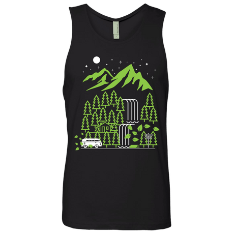 T-Shirts Black / S Explore More Men's Premium Tank Top