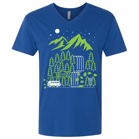 T-Shirts Royal / X-Small Explore More Men's Premium V-Neck