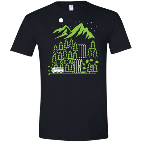 T-Shirts Black / X-Small Explore More Men's Semi-Fitted Softstyle