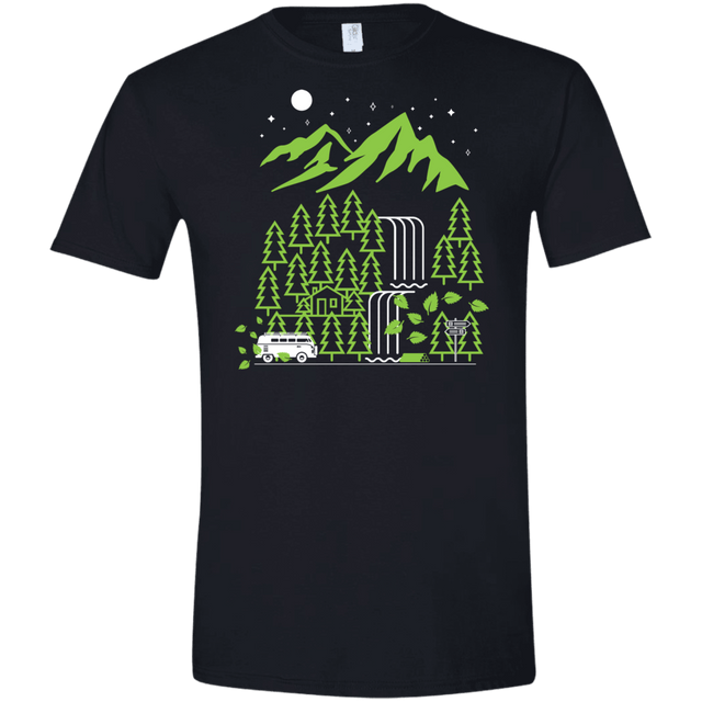 T-Shirts Black / X-Small Explore More Men's Semi-Fitted Softstyle