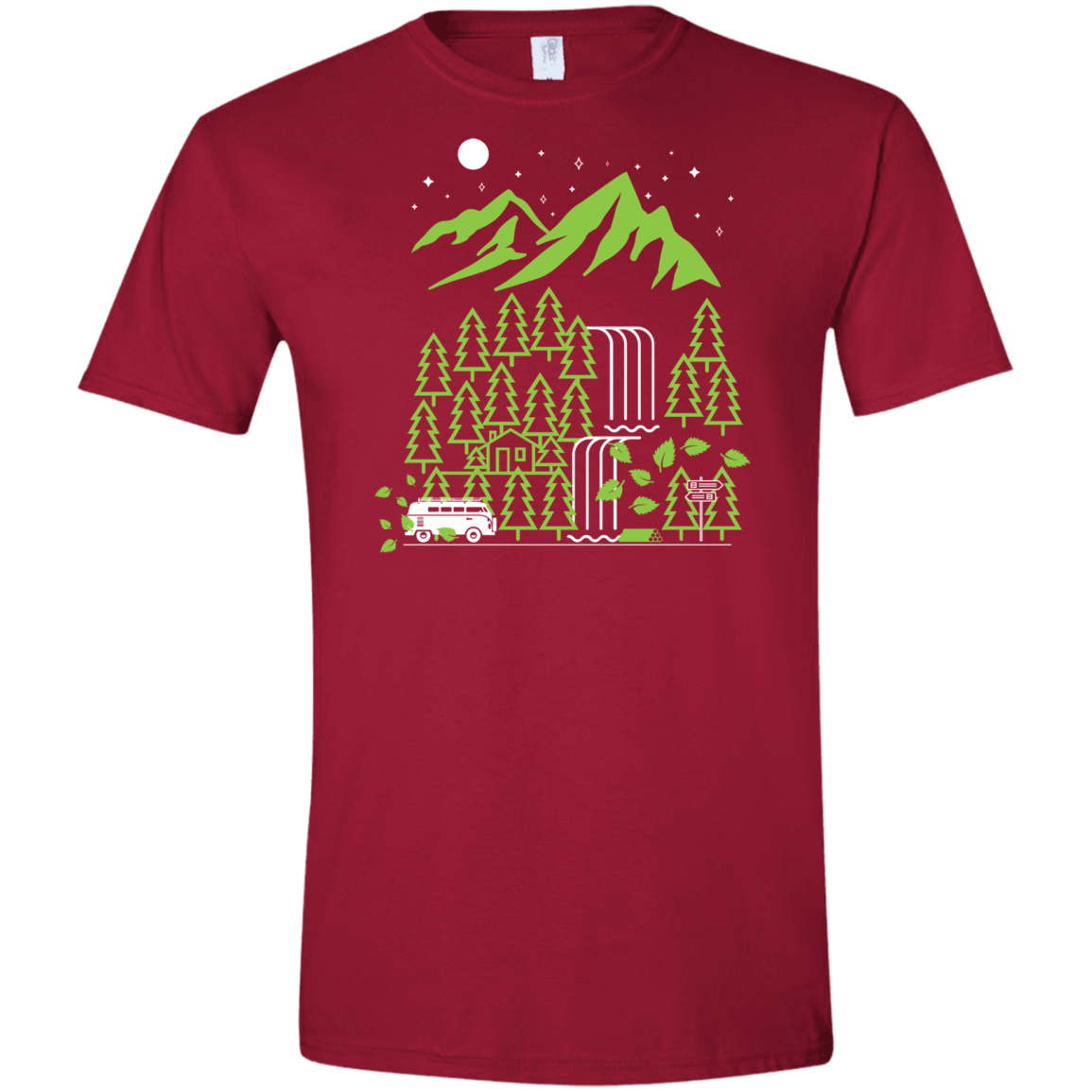 T-Shirts Cardinal Red / S Explore More Men's Semi-Fitted Softstyle