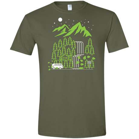 T-Shirts Military Green / S Explore More Men's Semi-Fitted Softstyle