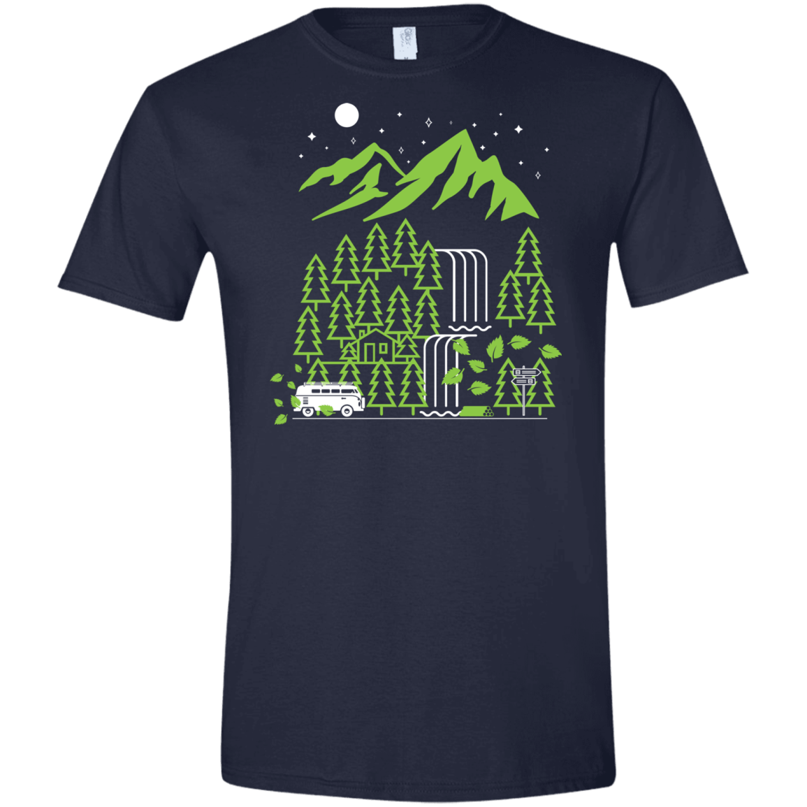 T-Shirts Navy / X-Small Explore More Men's Semi-Fitted Softstyle