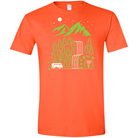 T-Shirts Orange / S Explore More Men's Semi-Fitted Softstyle