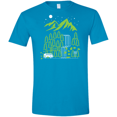 T-Shirts Sapphire / S Explore More Men's Semi-Fitted Softstyle