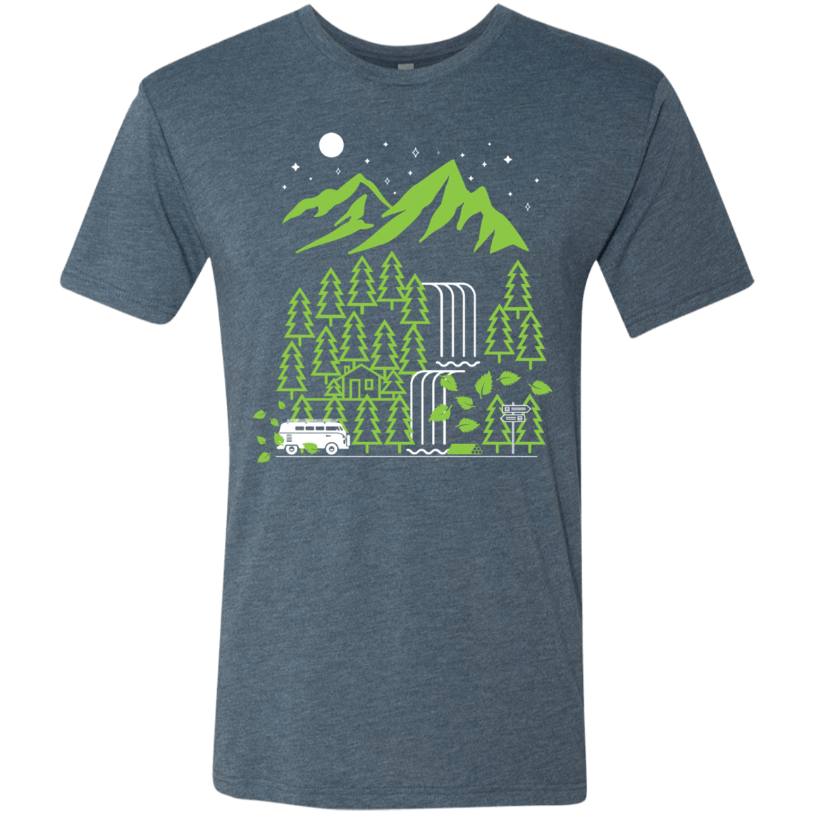 T-Shirts Indigo / S Explore More Men's Triblend T-Shirt