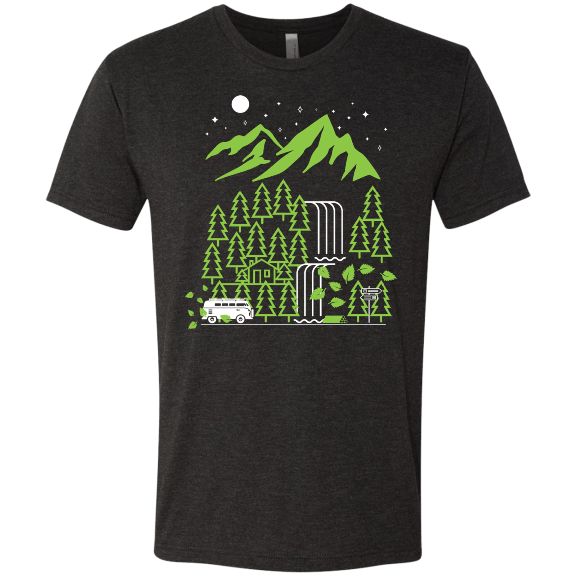 T-Shirts Vintage Black / S Explore More Men's Triblend T-Shirt