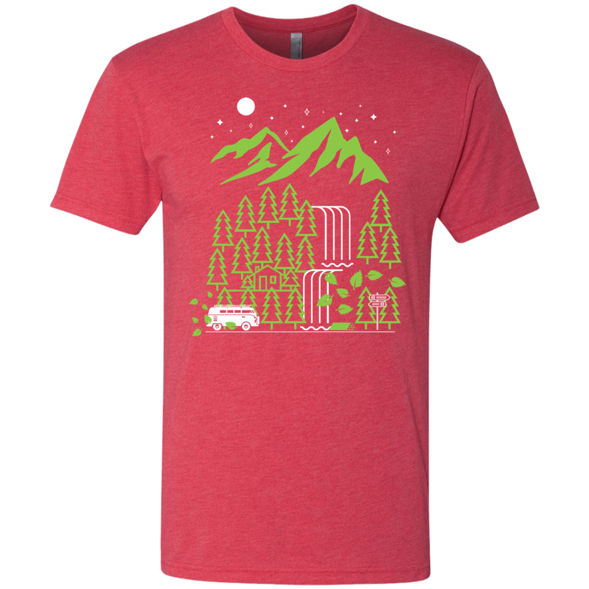 T-Shirts Vintage Red / S Explore More Men's Triblend T-Shirt