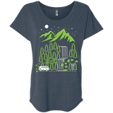 T-Shirts Indigo / X-Small Explore More Triblend Dolman Sleeve