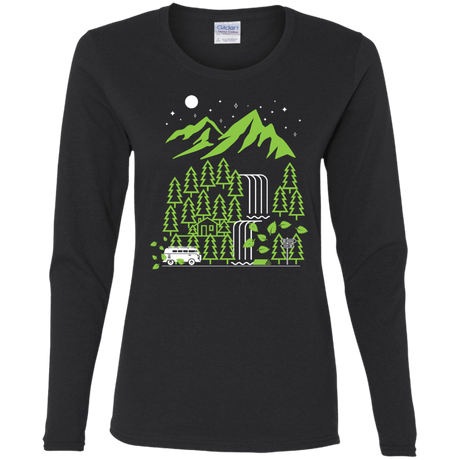 T-Shirts Black / S Explore More Women's Long Sleeve T-Shirt