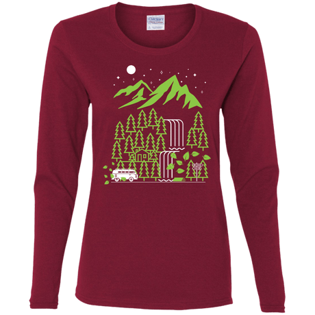 T-Shirts Cardinal / S Explore More Women's Long Sleeve T-Shirt