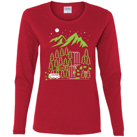 T-Shirts Red / S Explore More Women's Long Sleeve T-Shirt