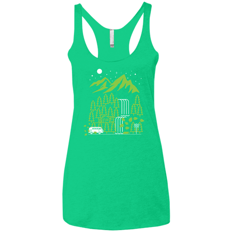 T-Shirts Envy / X-Small Explore More Women's Triblend Racerback Tank