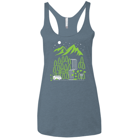 T-Shirts Indigo / X-Small Explore More Women's Triblend Racerback Tank