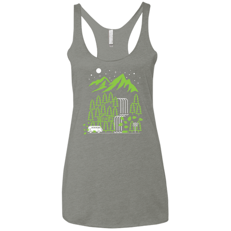 T-Shirts Venetian Grey / X-Small Explore More Women's Triblend Racerback Tank